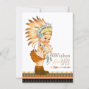 Wünsche für Baby Wild und kostenlose Baby-Dusche Einladung