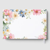 Wünsche für Baby! Wildblume, Baby Shower Guest Boo Gästebuch (Rückseite)