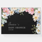 Wünsche für Baby! Wildblume, Babydusche Gästebuch (Vorderseite)