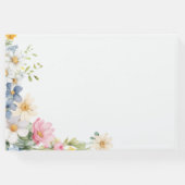 Wünsche für Baby! Wildblume, Babydusche Gästebuch (Rückseite)