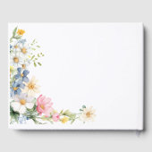 Wünsche für Baby! Wildblume, Babydusche Gästebuch (Rückseite)