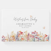 Wünsche für Baby! Wildblume Gästebuch (Vorderseite)