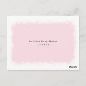 Wünsche für Baby, Winter Baby Dusche, jede Farbe Postkarte (Rückseite)