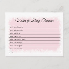 Wünsche für Baby, Winter Baby Dusche, jede Farbe Postkarte