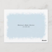 Wünsche für Baby, Winterfrost, veränderliche Farbe Postkarte (Rückseite)