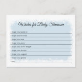 Wünsche für Baby, Winterfrost, veränderliche Farbe Postkarte (Vorderseite)