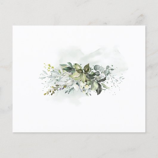 Wünsche für Baby Woodland Animals Baby Showcard Flyer (Hinten)