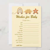 Wünsche für Babyduschspiele und Beratung Einladung (Vorderseite)