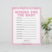 Wünsche für das Baby [Luxuslackierung [rosa] Briefbogen (Stehend Vorderseite)