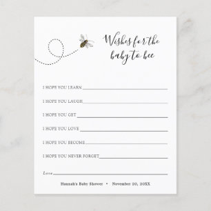 Wünsche für das Baby zum Bienen