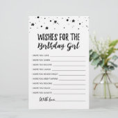 Wünsche für das Geburtstagsmädchen Geburtstagspart (Stehend Vorderseite)