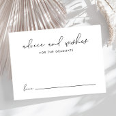 Wünsche für den Abschluss des Absolventen Begleitkarte