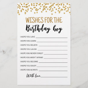 Wünsche für den Geburtstagsjungen Birthday Party