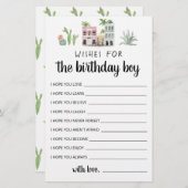 Wünsche für den Geburtstagskind (Vorne/Hinten)