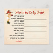 Wünsche für die Baby Firefighter Baby Shower Card Flyer (Vorne)