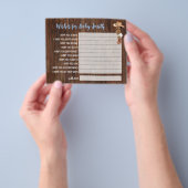 Wünsche für die Baby OM Cowboy Baby Shower Card Flyer (Gruppe)