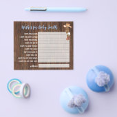 Wünsche für die Baby OM Cowboy Baby Shower Card Flyer (Einzeln)