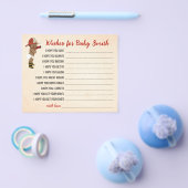 Wünsche für die Baby OM Fireman Baby-Duschkarte Flyer (Einzeln)