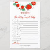 Wünsche für die Berry Sweet Baby Card (Vorderseite)