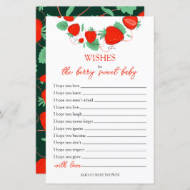 Wünsche für die Berry Sweet Baby Card