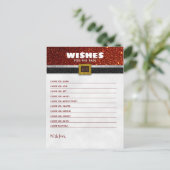 Wünsche für die Weihnachtsdusche des Babys Postkarte (Stehend Vorderseite)