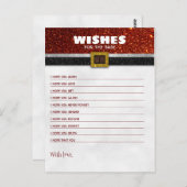 Wünsche für die Weihnachtsdusche des Babys Postkarte (Vorne/Hinten)