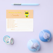 Wünsche für ein Baby, Biene, Baby Duschkarte Flyer (Einzeln)