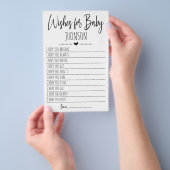 Wünsche für eine Babykarte Flyer (Handgriff)