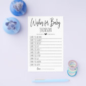 Wünsche für eine Babykarte Flyer (Einzeln)
