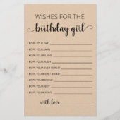 Wünsche für Geburtstagskarte (Vorderseite)