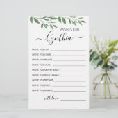 Wünsche für Geburtstagskarte (Stehend Vorderseite)