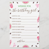 Wünsche für Geburtstagskarte (Vorderseite)