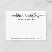 Wünsche für Graduate Advice Cards Begleitkarte (Vorderseite)