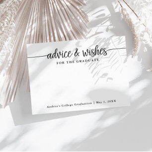 Wünsche für Graduate Advice Cards Begleitkarte