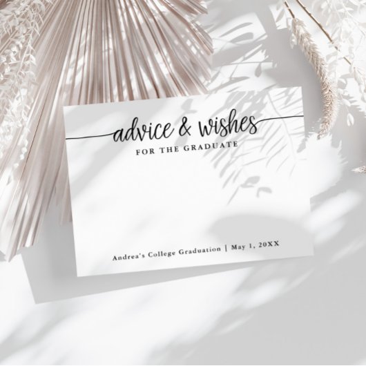 Wünsche für Graduate Advice Cards Begleitkarte