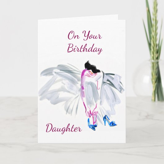 **WÜNSCHE FÜR IHREN GEBURTSTAG** **DAUGHTER*** KARTE (Vorderseite)