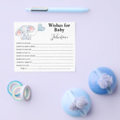 Wünsche für Kinder | Baby Elephant | Babyduschkart Flyer (Einzeln)