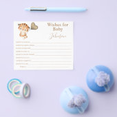 Wünsche für Kinder | Baby Tiger | Babyduschkarte Flyer (Einzeln)