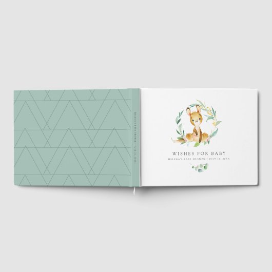 Wünsche für Kinder | Bush Baby Kangaroo Baby Showe Gästebuch (Voll)