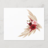 Wünsche für Kinder | Pampas Grass | Babyduschkarte Flyer (Hinten)