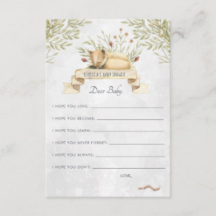 Wünsche für WaldFox der Baby-Ratekarten- Begleitkarte