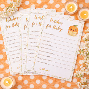 Wünsche fürs Baby - Süße Babyparty-Aktivität Briefpapier