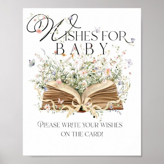 Wünsche Game New Kapitel Book Theme Wildblume Poster (Vorne)