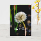 Wünsche, Glauben, Lüster, Leere innen Karte (Gelbe Blume)