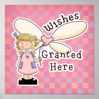 Wünsche Granit Fairy Godmatt Poster