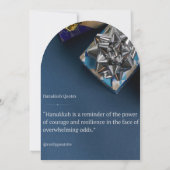 Wünsche Happy Hanukkah Einladung (Rückseite)