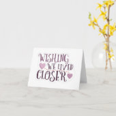 WÜNSCHE ICH KÖNNTE "GEBURTSTAG" MIT IHNEN FEIERN KARTE (Gelbe Blume)