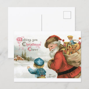 Wünsche Ihnen Weihnachtsfreude von Ellen Clapsaddl Postkarte