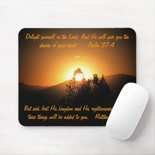 Wünsche Ihrer Herz Psalme und Matthews Mousepad (Mit Mouse)
