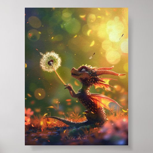 Wünsche im Winddruck & Download Poster (Vorne)